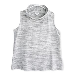 𝅺J.JILL Blue Marled Turtleneck Tank Top